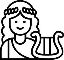 Apollo Line Icon Design vector