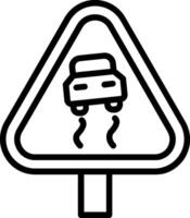 Smooth Road Line Icon Design vector