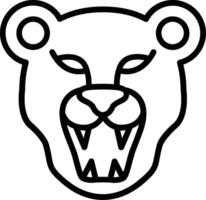 Puma Line Icon Design vector