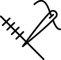 Stitching Line Icon Design vector