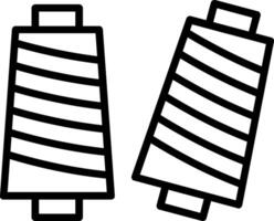 Thread Line Icon Design vector