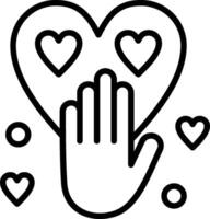 Tolerance Line Icon Design vector