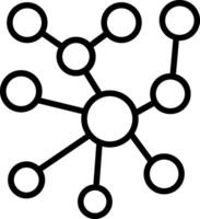 Networking Line Icon Design vector