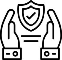 Reliability Line Icon Design vector