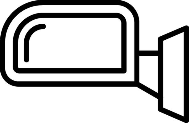 Side Mirror Line Icon Design