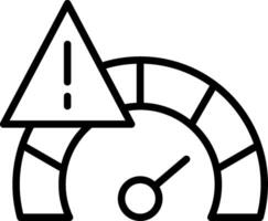 Speed Limit Line Icon Design vector