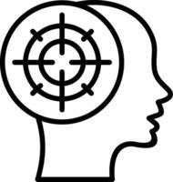 Focus Line Icon Design vector