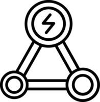 Hybrid Solution Line Icon Design vector