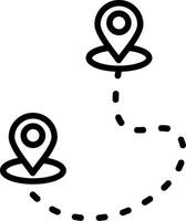 Location Line Icon Design vector