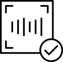 Voice Recognition Line Icon Design vector