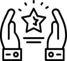 Loyalty Line Icon Design vector