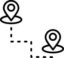 Location Line Icon Design vector