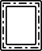 Frame Line Icon Design vector