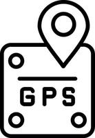 Gps Line Icon Design vector