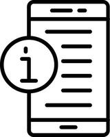 Info Line Icon Design vector