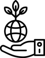 Environment Line Icon Design vector