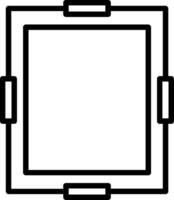 Frame Line Icon Design vector