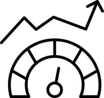 High Performance Line Icon Design vector