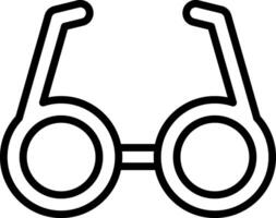 Glasses Line Icon Design vector