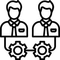 Human Resources Line Icon Design vector