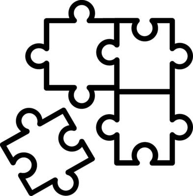 Puzzle Line Icon Design