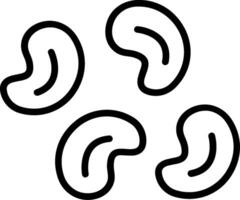 Seeds Line Icon Design vector
