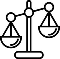 Libra Line Icon Design vector