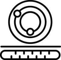 Ion Emission Line Icon Design vector