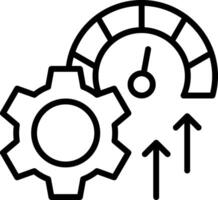 Efficiency Line Icon Design vector