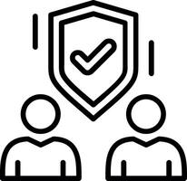 Reliability Line Icon Design vector