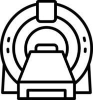 Mri Line Icon Design vector