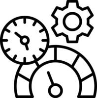 Timer Line Icon Design vector
