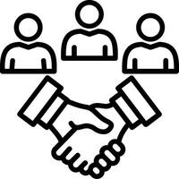 Agreement Line Icon Design vector
