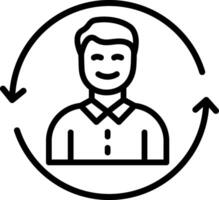 Turnover Line Icon Design vector
