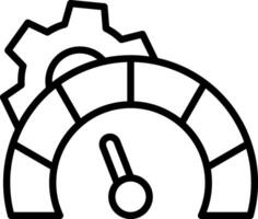 Indicator Line Icon Design vector