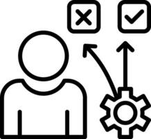 Choice Line Icon Design vector