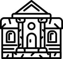 Ruins Line Icon Design vector
