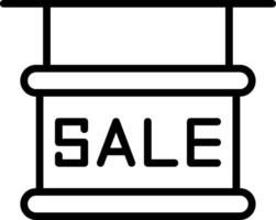 Sale Line Icon Design vector
