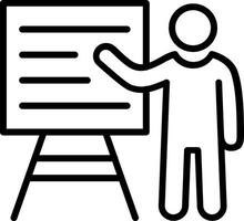 Working Line Icon Design vector