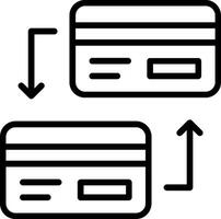 Money Exchange Line Icon Design vector