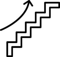Ascend Line Icon Design vector
