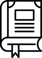 Book Line Icon Design vector