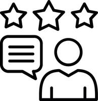 Customer Review Line Icon Design vector