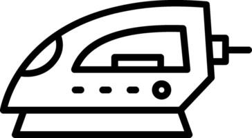 Ironing Line Icon Design vector