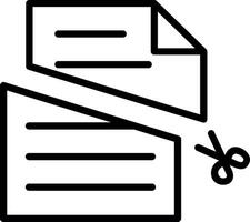 Contract Line Icon Design vector