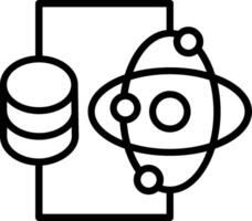 Data science Line Icon Design vector