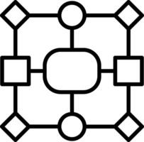 Data model Line Icon Design vector