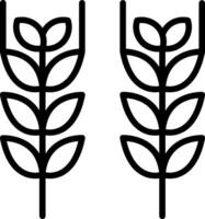 Crops Line Icon Design vector