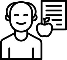 Diets Line Icon Design vector