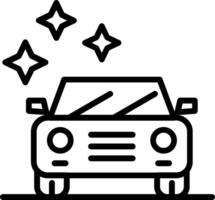 New Car Line Icon Design vector